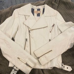 COPY - White/Cream Faux Leather Jacket